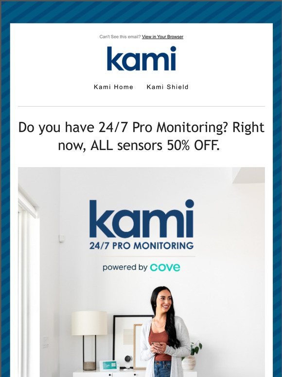 Kami Home now offers 24/7 Pro Monitoring powered by Cove
