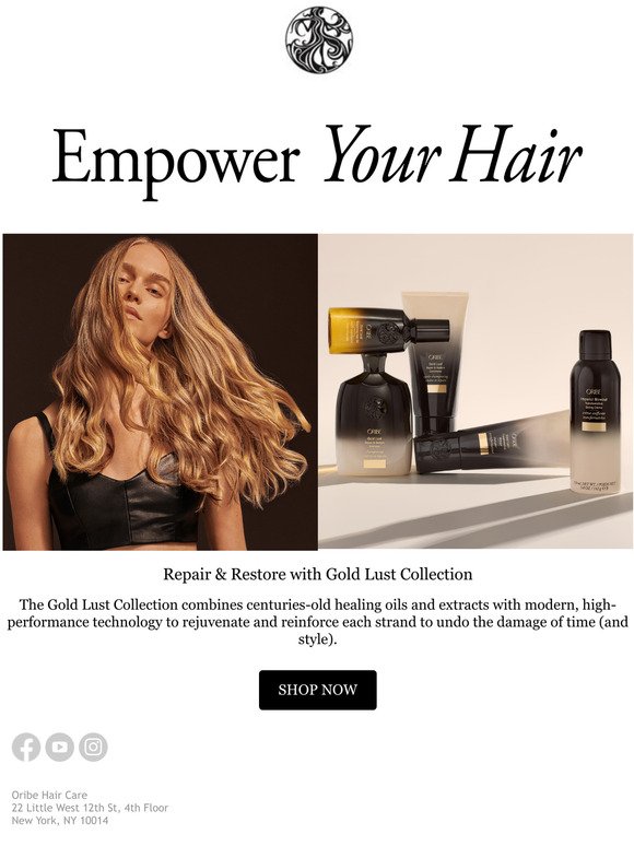 Oribe Hair Care Email Newsletters Shop Sales, Discounts, and Coupon Codes