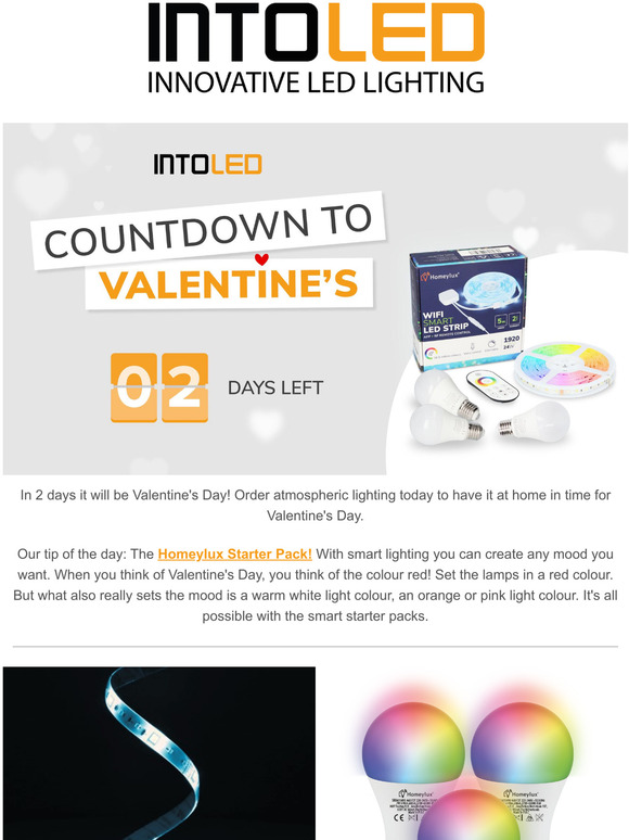 Into Led Com Nl 2 More Days Until Valentine S Day Get Your Smart Starter Kit Now Milled