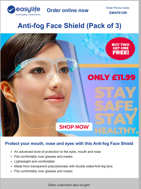 easylife face shield glasses