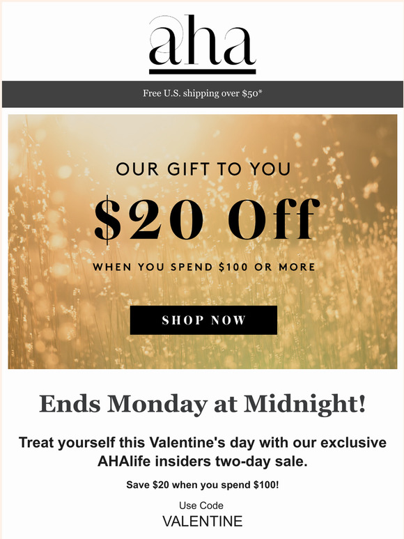 Our Valentine's gift to you get $20 off  ❤️
