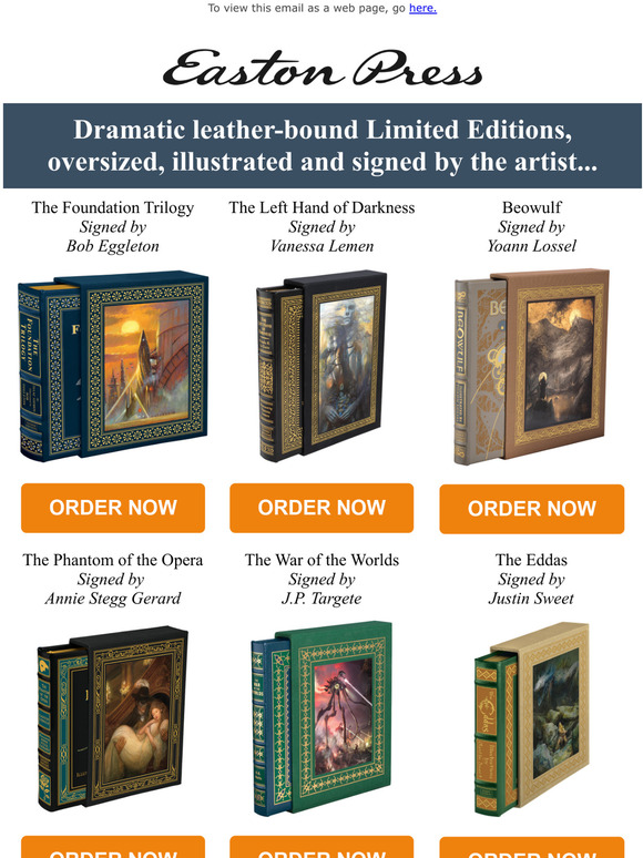 Easton Press Signed, illustrated and exclusive! Milled