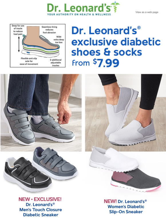Dr. Leonard's Dr Leonard's® Exclusive Diabetic Shoes & Socks! Milled