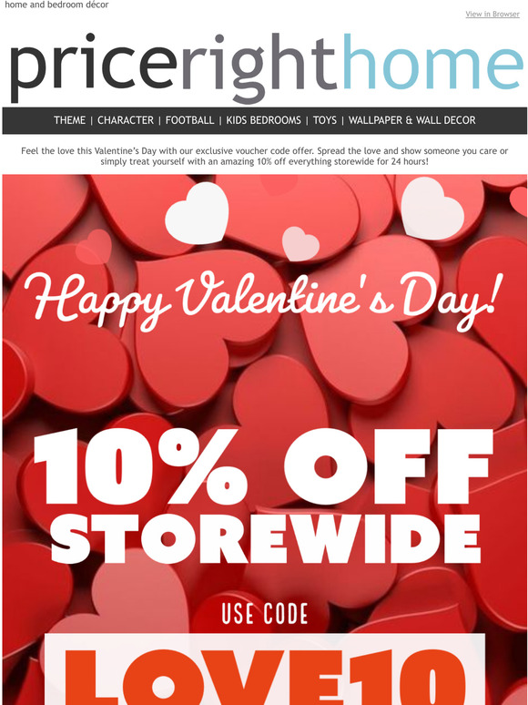 Spread a little love for Valentine's Day!❤❣💝💘 Get 10% off storewide...