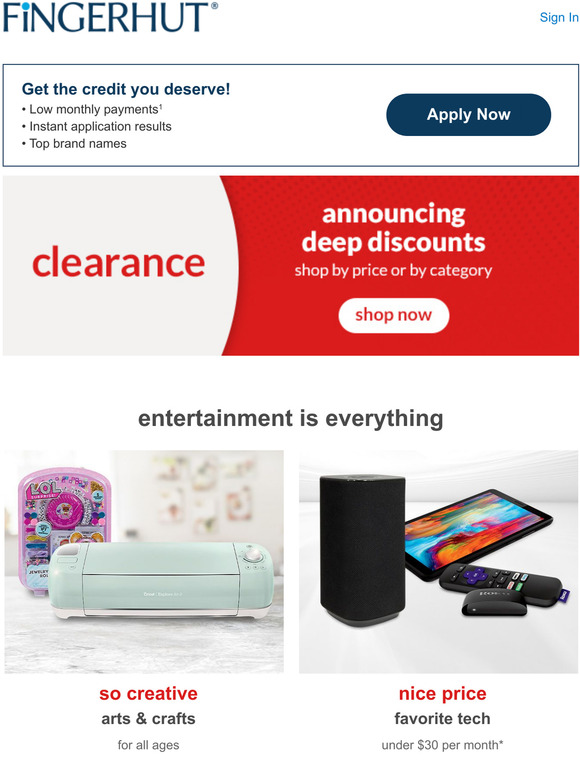 Fingerhut: Fingerhut: CLEARANCE – amazing deals!