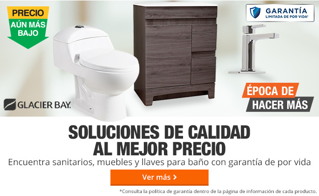Home Depot Mexico: ¡Todo para tu baño! Sanitarios, muebles, espejos y