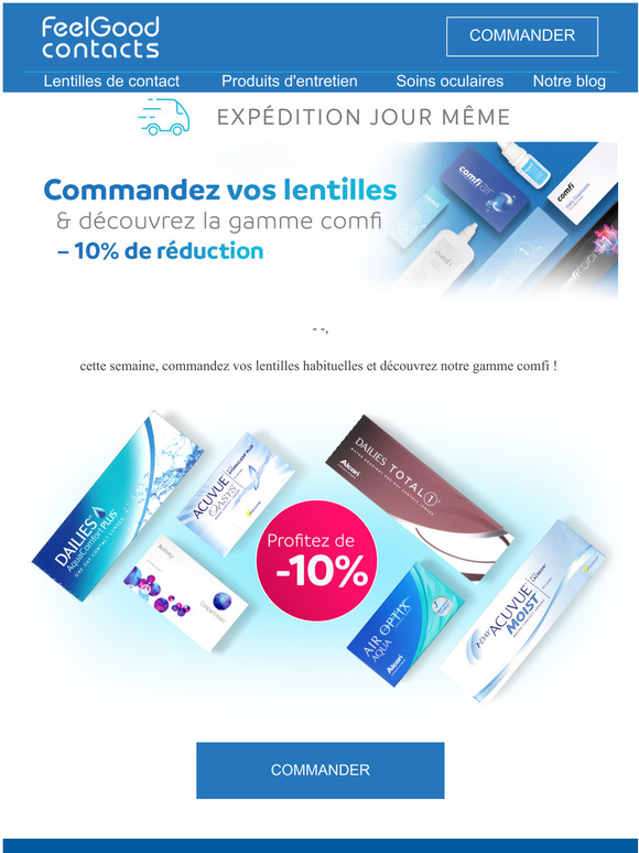 10% de réduction et économisez en découvrant la gamme comfi !