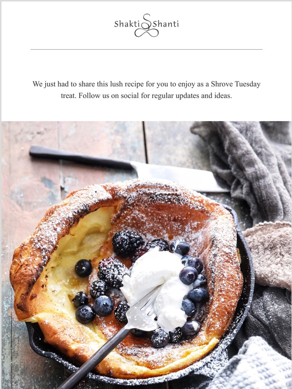 From Our Social...Sweet Pancakes For Shrove Tuesday..