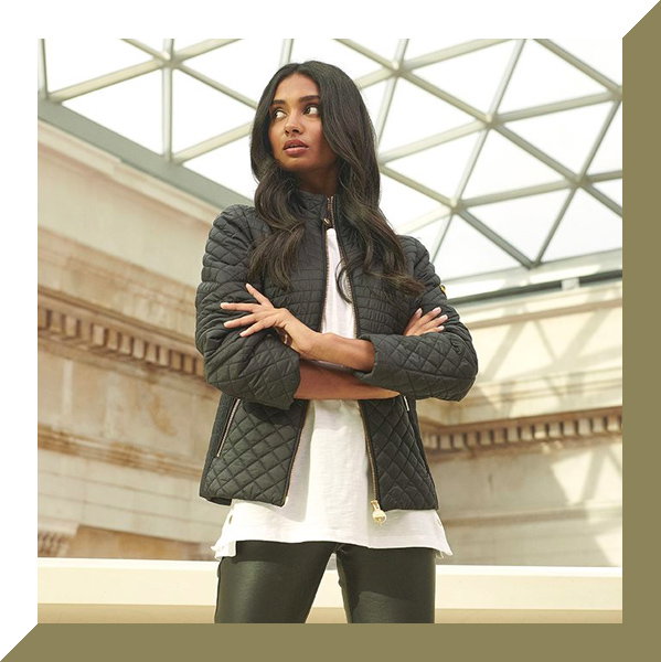New | Barbour International Moto Luxe 