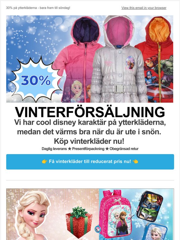 [VINTERFÖRSÄLJNING] Vintern är över oss - har barnen ytterkläder för förkylningen? ❄❄