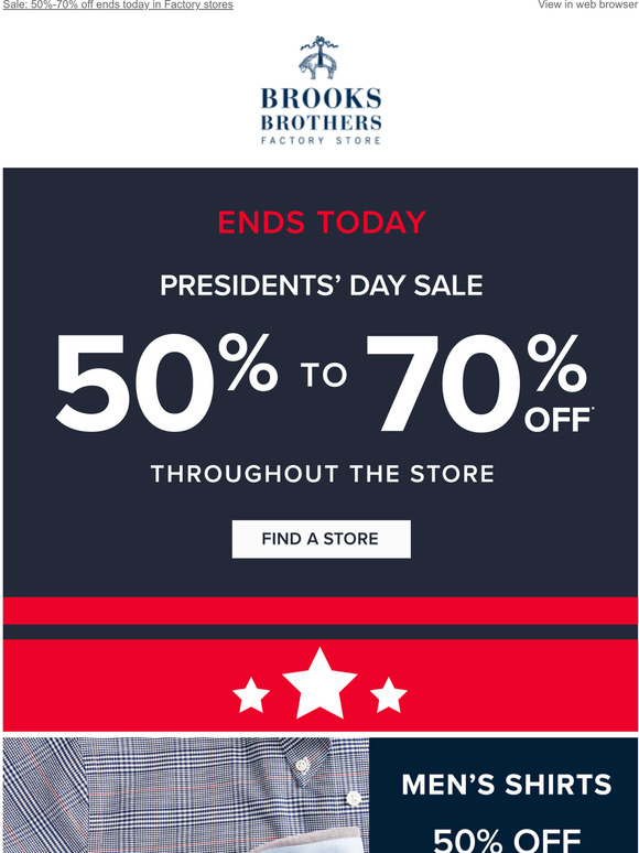 brooks brothers 50 off sale