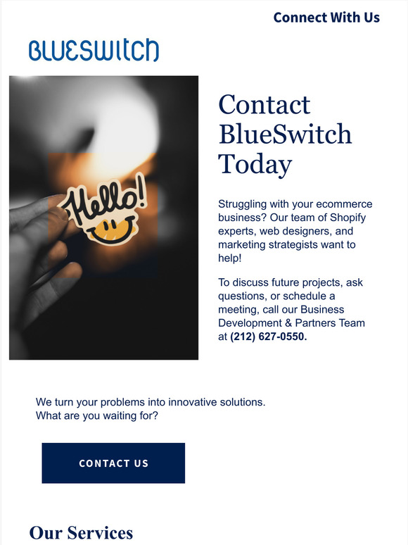 We'd Love To Connect