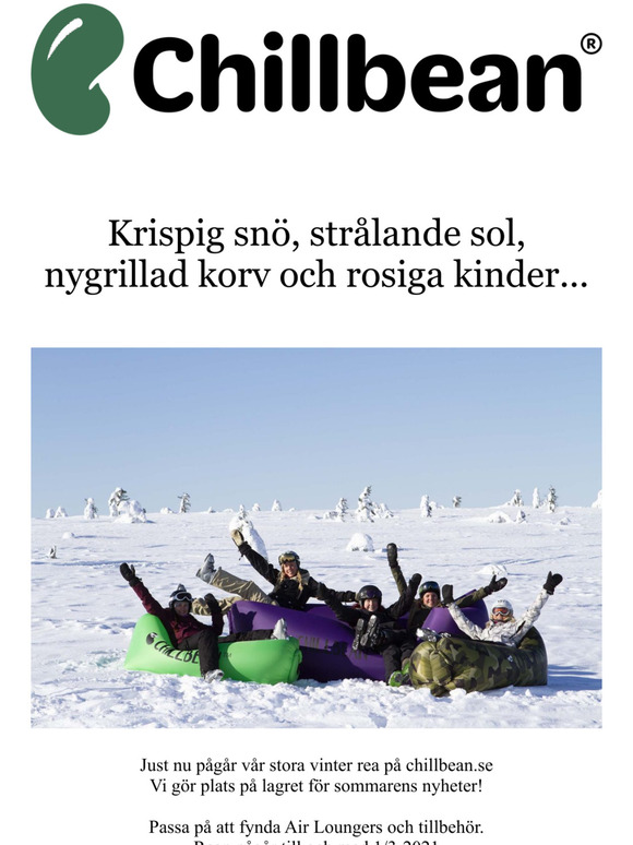 Njut av vintern med Chillbean!