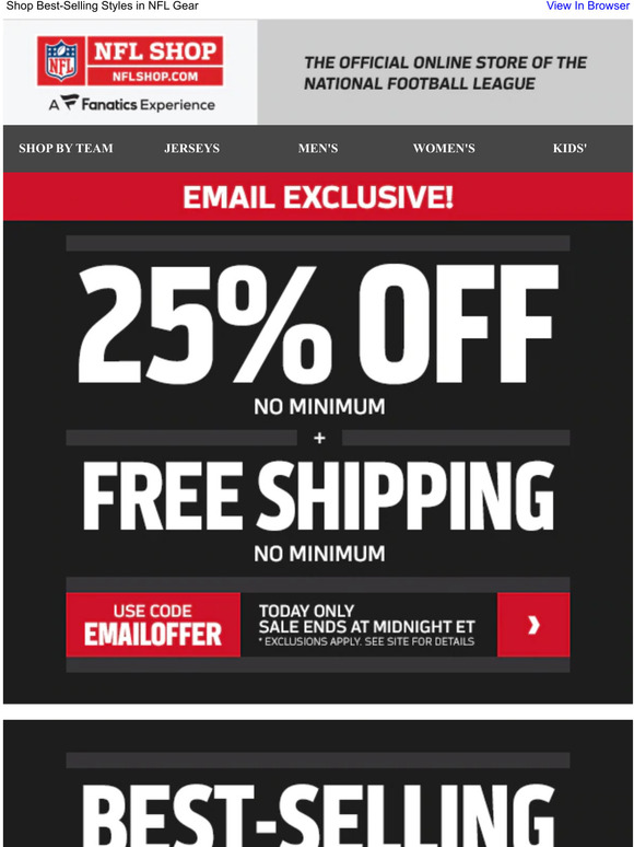 Nfl gear free shipping Clearance