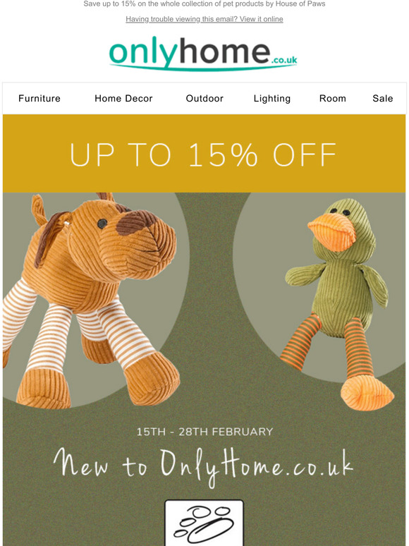 Give your dog some love with 15% off House of Paws 