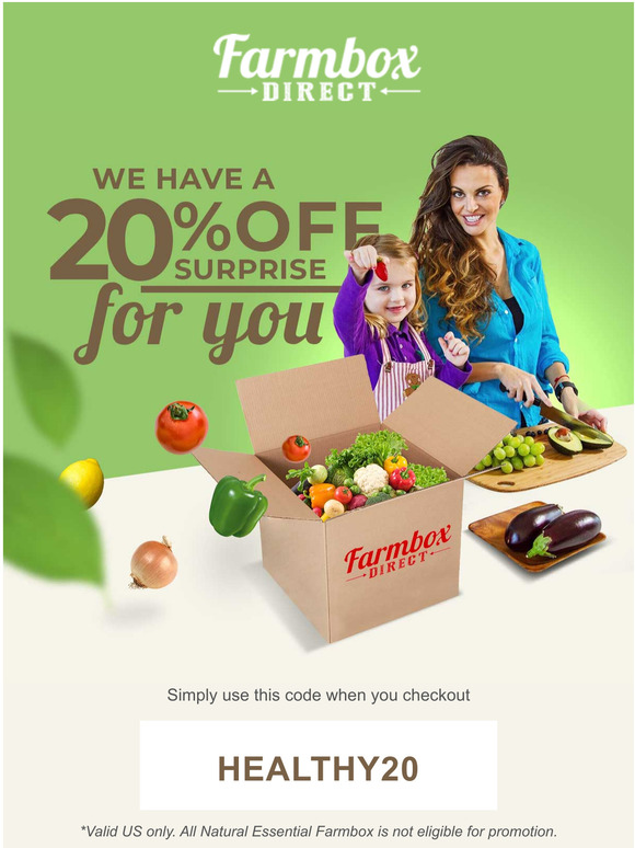 Hey, we have a 20% surprise just for you
