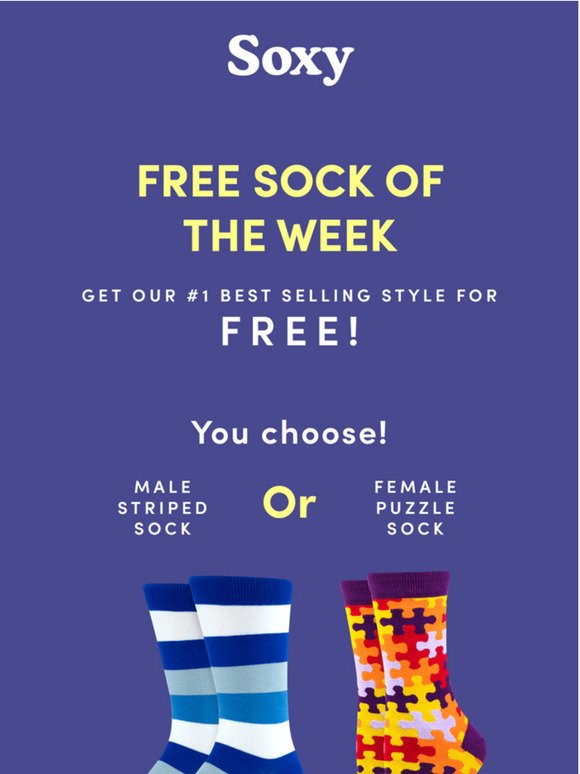 FREE Sock Of the Week! 🔥