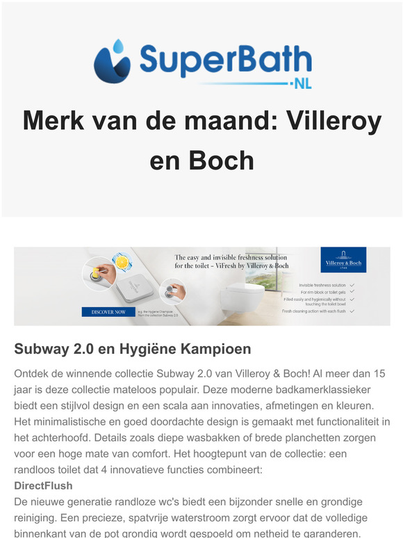 Focus op Villeroy en Boch Technologieën