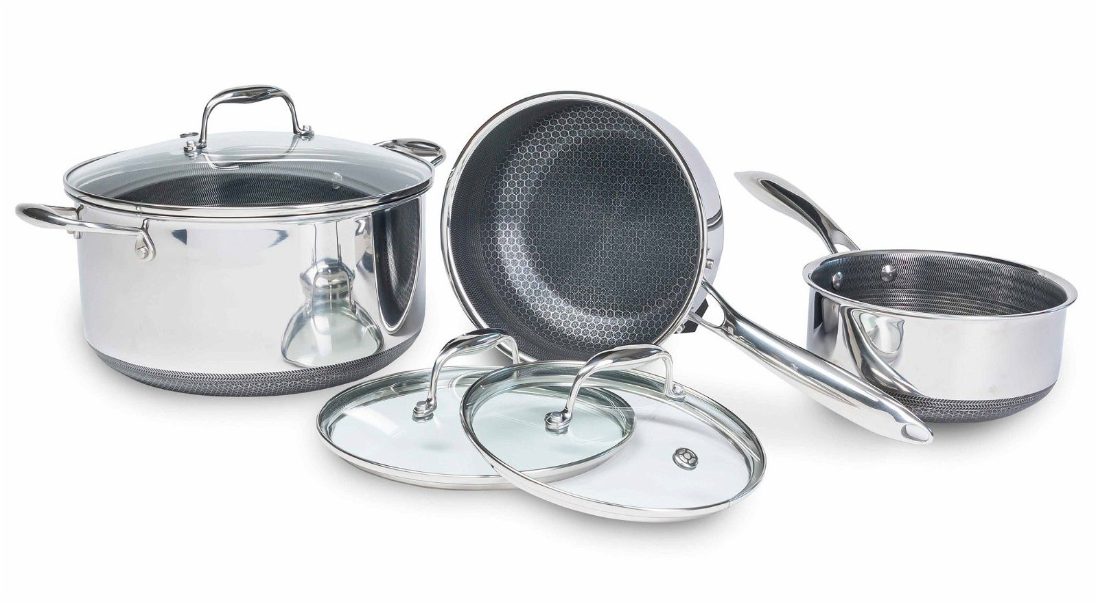 HexClad Hybrid 13 Piece Stainless Steel Cookware Set Indonesia
