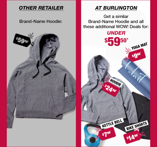 Burlington Coat Factory Spend less. Get more. It's that simple. Milled