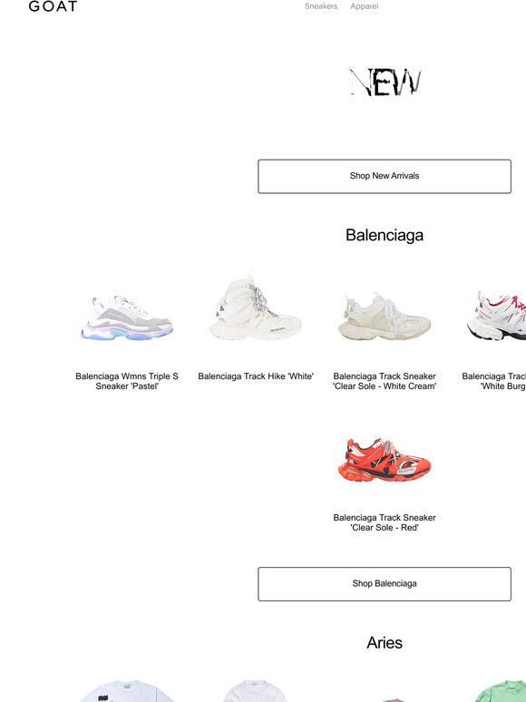 goat balenciaga track