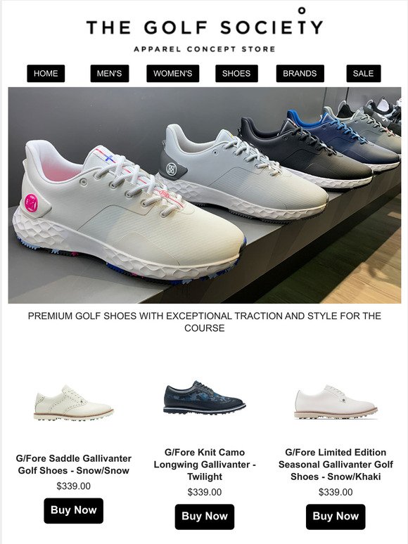 The Golf Society: New G/Fore Golf Shoes⛳ | Milled
