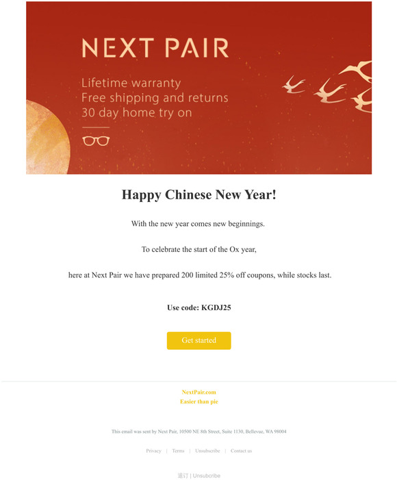 【25%off】Start the new year with a new pair.