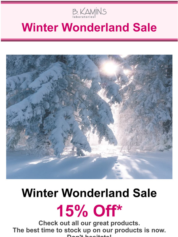 Winter Wonderland Sale @ BKamins.com - 15% Off