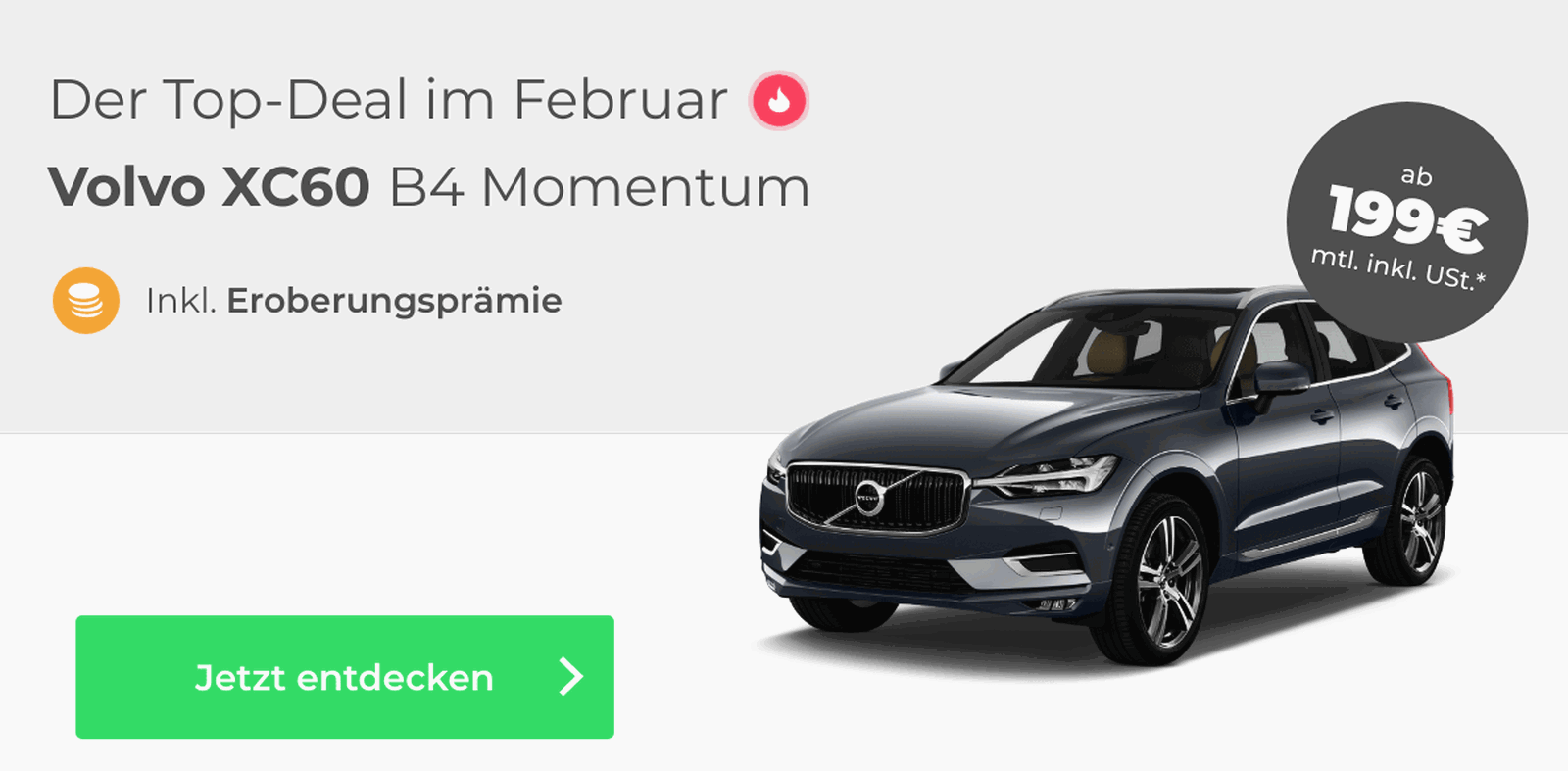 Vehiculum Leads: Ab 199€*: Volvo XC60 B4 Momentum 🚗