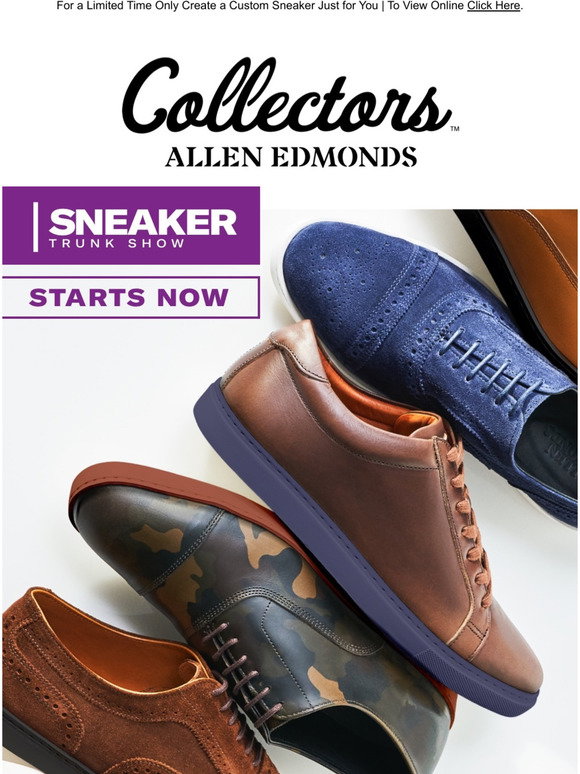 Allen Edmonds: Sneaker Trunk Show Starts Now! | Milled