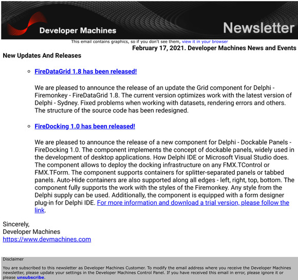 February 17, 2021. Developer Machines News