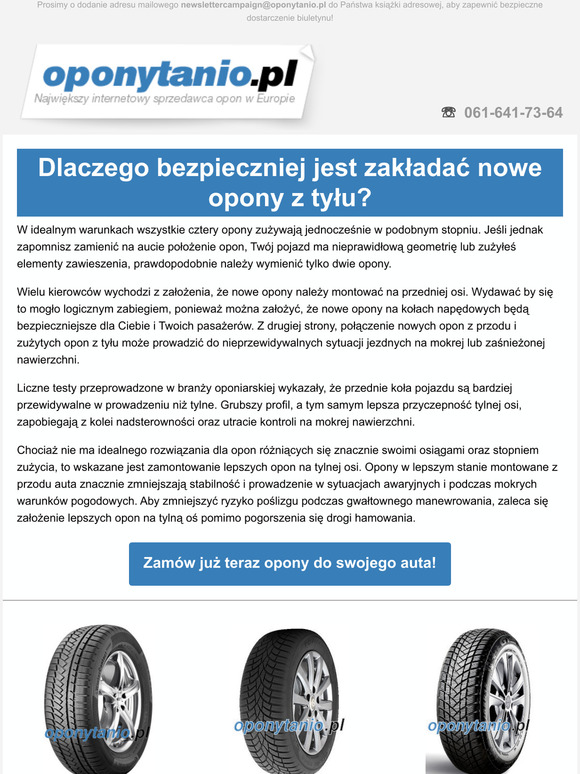 Montowanie nowych opon z przodu, czy też z tyłu? Co jest naprawdę rozsądne?