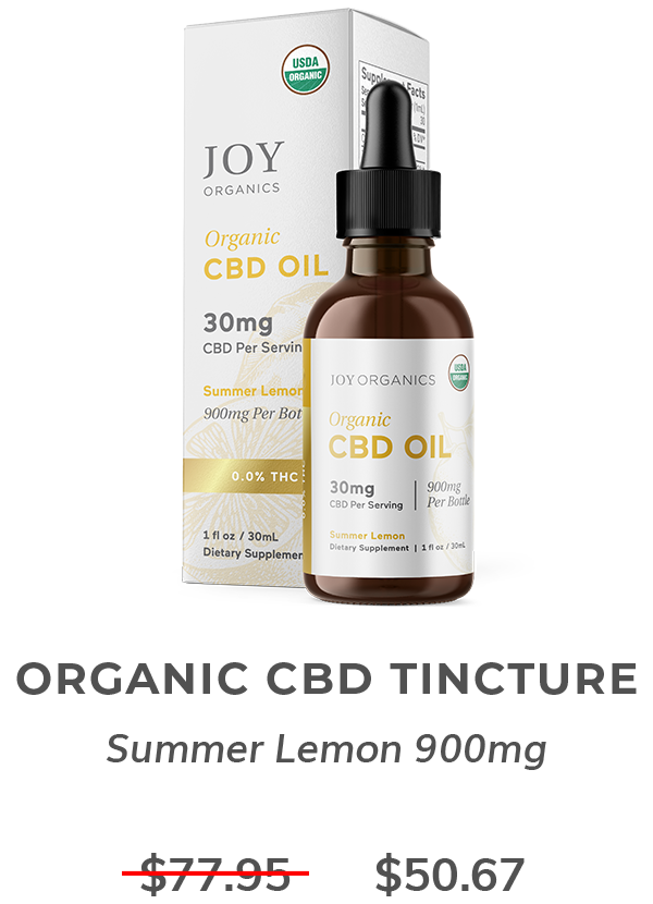 Organic CBD Tincture Lemon 900