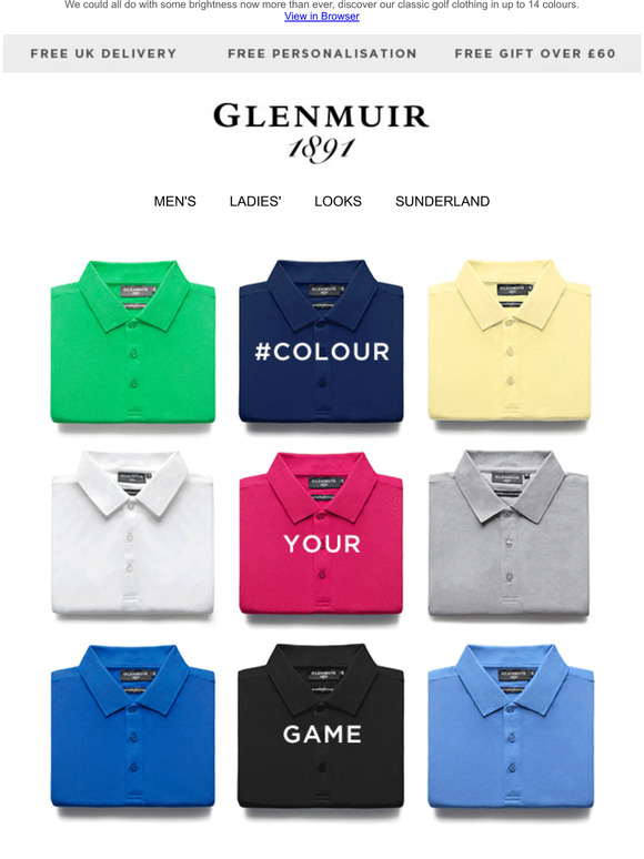 glenmuir 1891 polo shirts