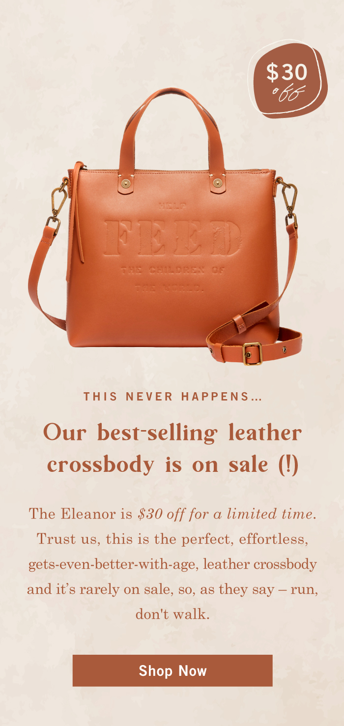 feed crossbody bag