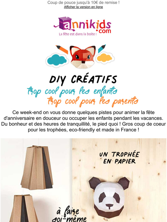 Des idées trop cool pour les enfants 🦊 🐼