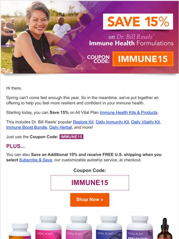 (Immune Sale) ~ Save 15% on All Immune Health Kits & Products