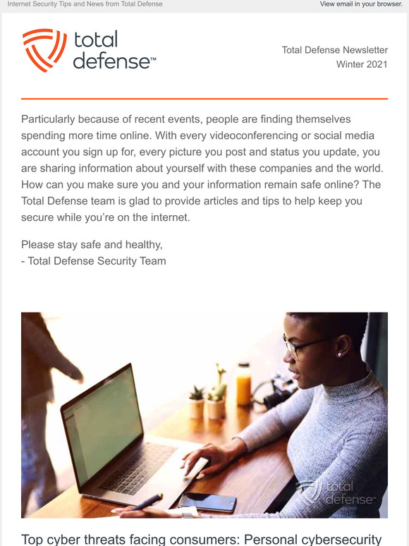 Total Defense Newsletter – Winter 2021