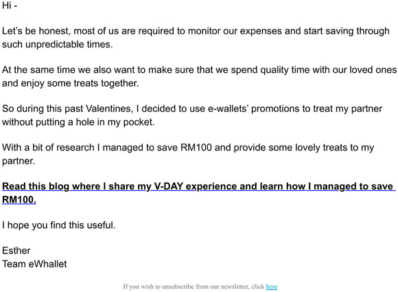 How I Saved 💰RM100 💰on Valentines using e-Wallets