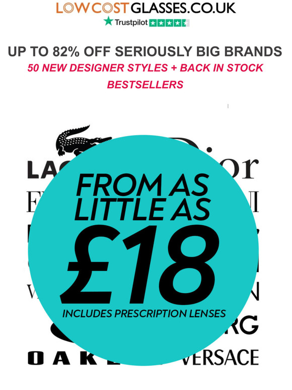 CLEARANCE: Boss, CK, Fendi, Iceberg from £18