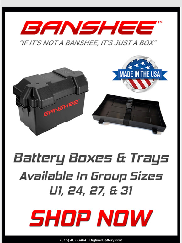 New Banshee Battery Boxes & Trays!