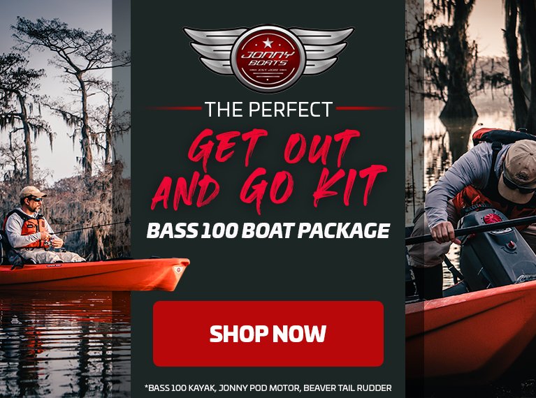 Austin Kayak: Everything You Need to Get Out on the Water // 2021 Jonny  Boats Bass 100 + Fixed Trolling Motor Package