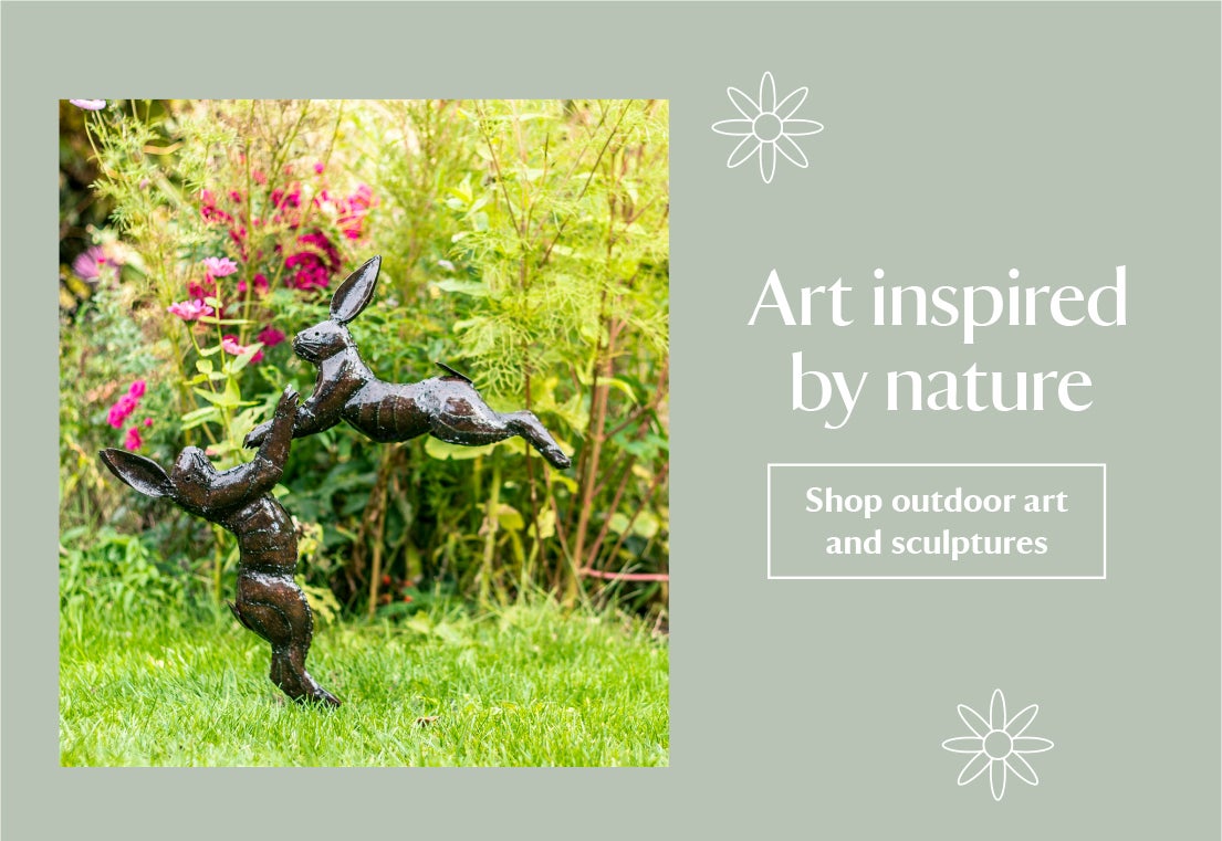 Click to shop outdoor art and sculptures