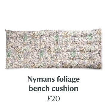 Nymans foliage bench cushion