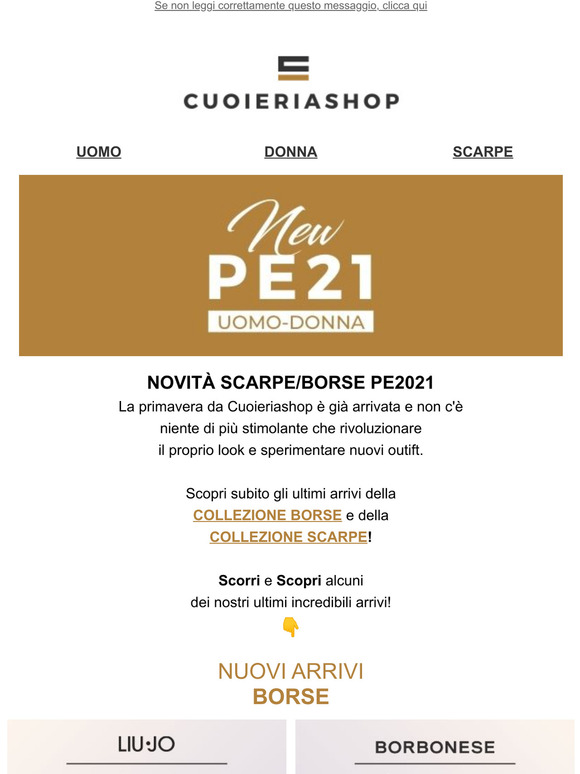 Nuovi arrivi PE21 Online 👟👜