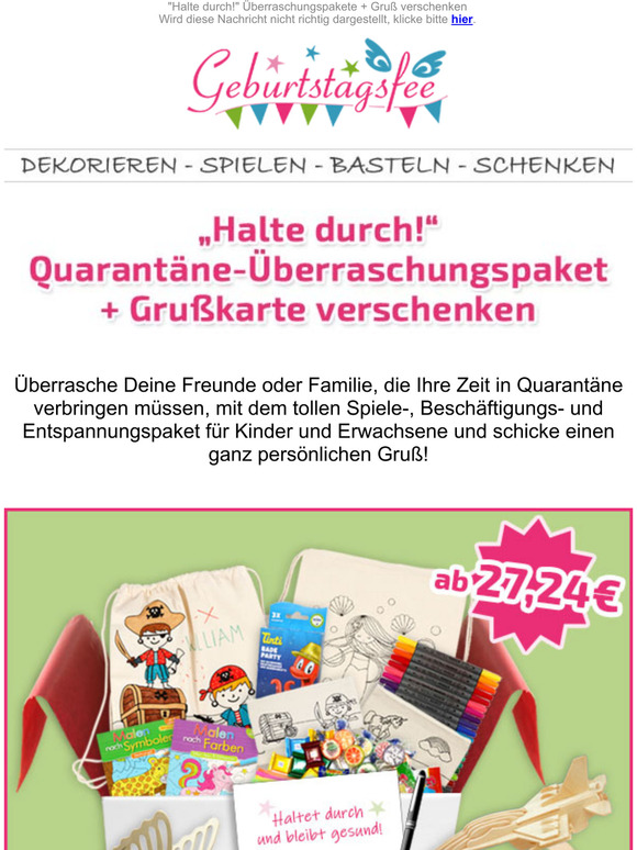 Halte durch! Quarantäne Überraschung!