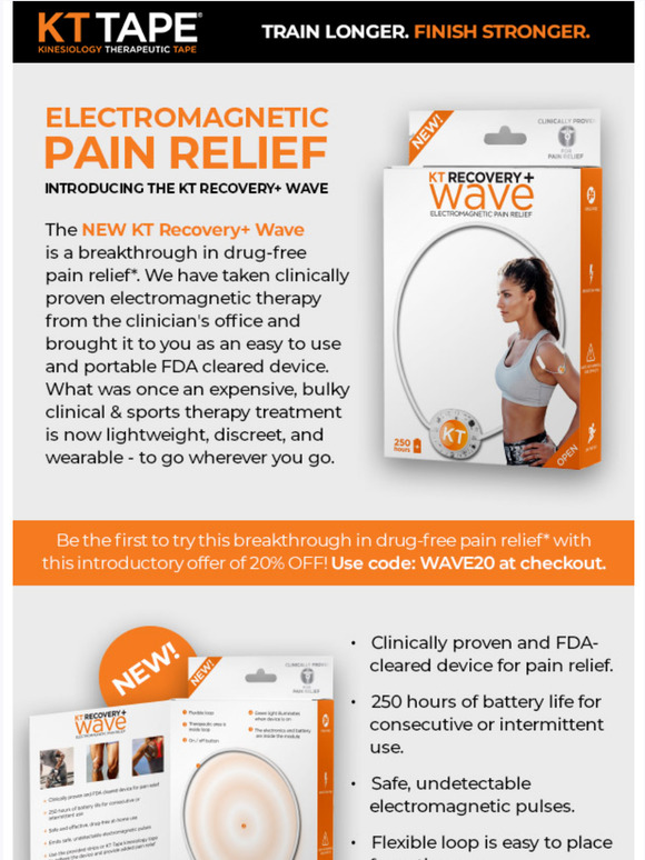 KT Tape NEW! Introducing the KT Recovery+ Wave Milled