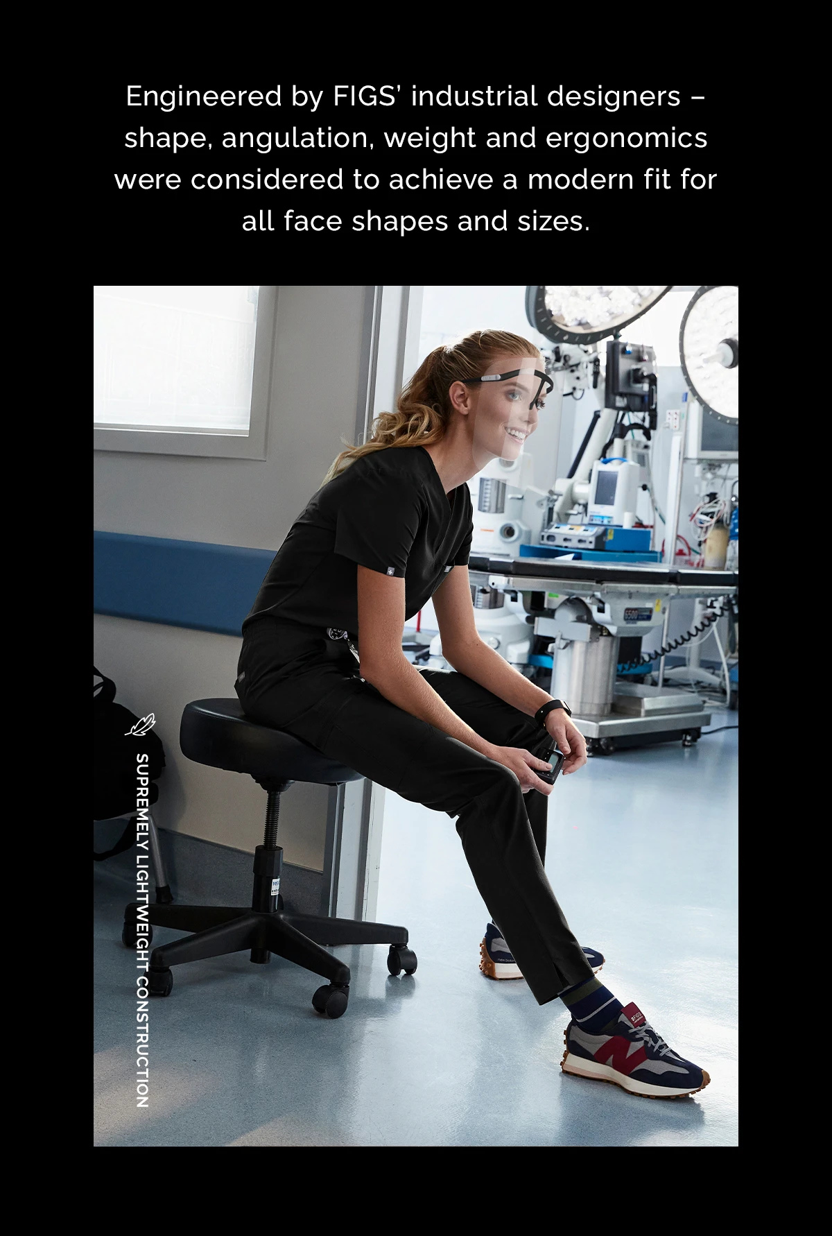 FIGS INTRODUCING THE FIGS HIGHDEF FACE SHIELD Milled