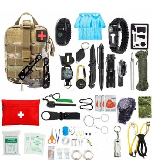 Xtreme 54 Piece Camouflage Survival/Camping Kit