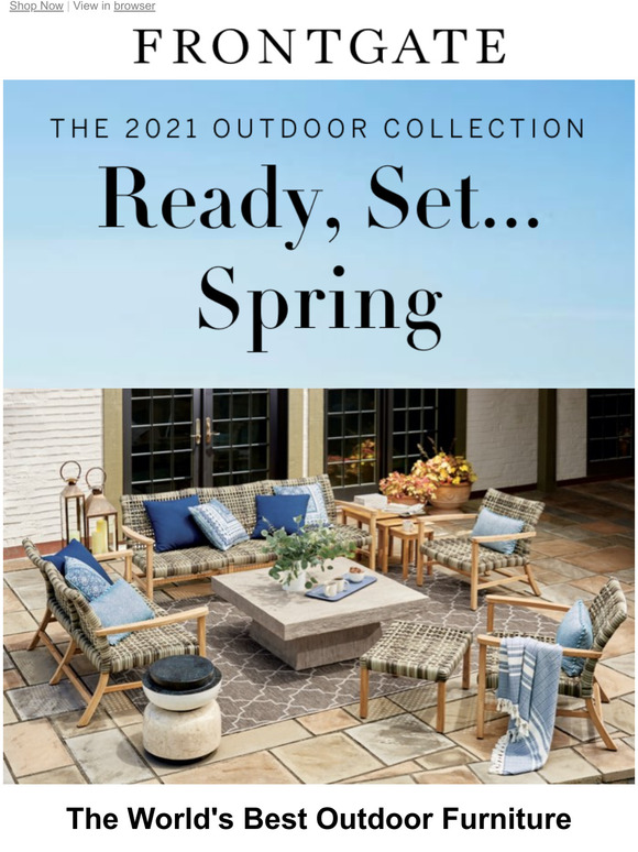 Frontgate Shop our new 2021 Outdoor Collection and get ready for
